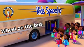 Wheel on the bus go With Kids Spaceship + nursery rhymes song | kids spaceship | Baby Bus Song