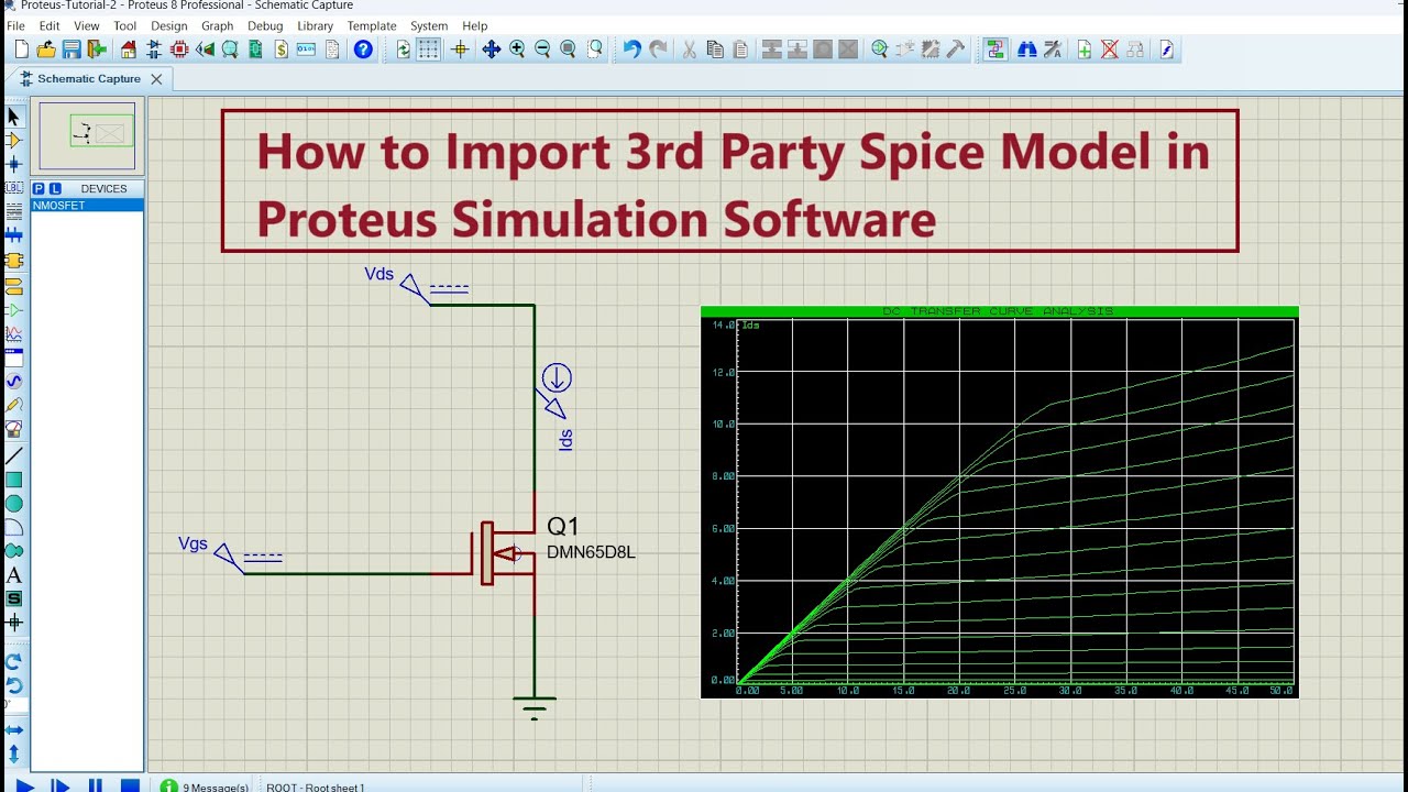 How To Import 3rd Party SPICE Model in Proteus Simulation Software
