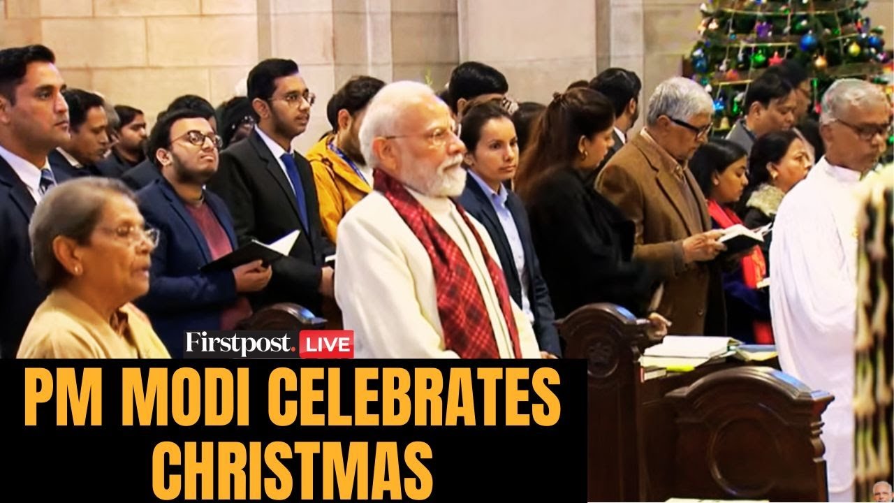 LIVE: India's PM Modi Visits Cathedral Church of the Redemption on Christmas | Firstpost | N18G