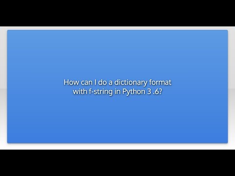 How can I do a dictionary format with f-string in Python 3 .6?