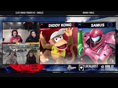 Elite Smash Friday #2 - AcaRa|BANG! [L] (Diddy Kong) Vs. Pink Menace (Samus, Dark Samus) - GF