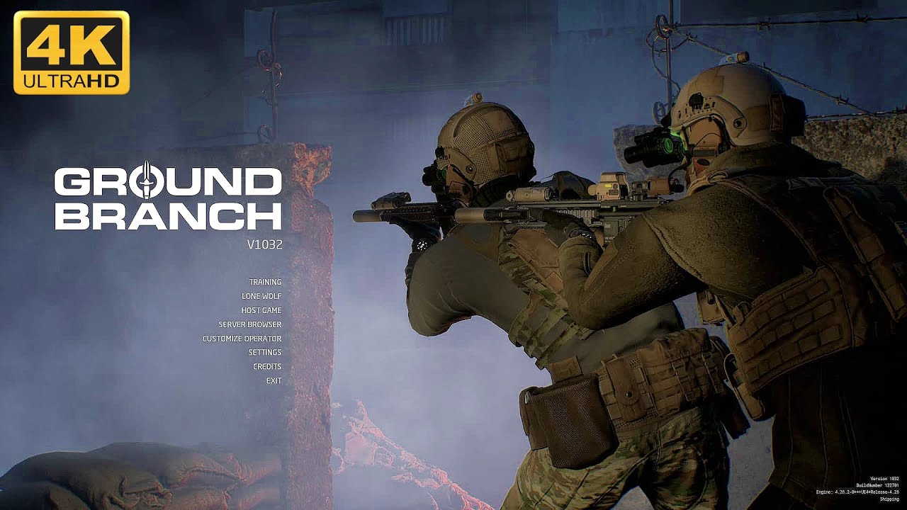 GROUND BRANCH - Tactical Shooter Online Gameplay PC 1 Hour (4K 60FPS)