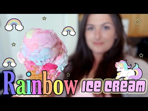 DIY BUBBLEGUM RAINBOW ICE CREAM || THE IceCreamQueen