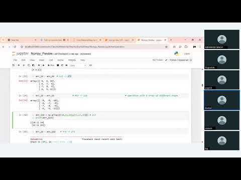 Data Analytics Course Batch105 Python Training Session 11