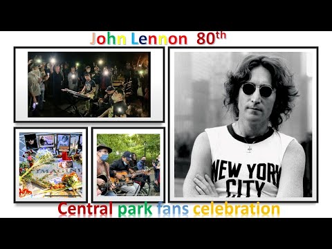 JOHN LENNON 80th Birthday Concert Strawberry Fields Central Park  #BlackRabbit  #lennJohnstond