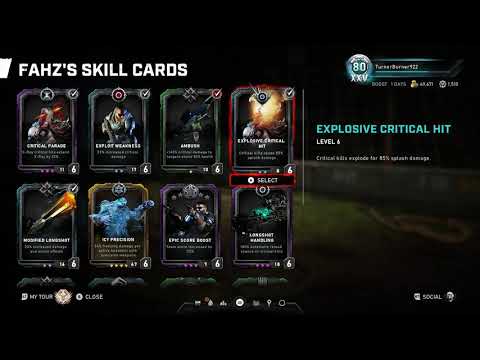 Gears 5 Operation 4 PVE: Fahz Skill Cards. Horde. Escape.