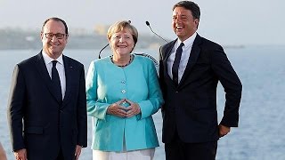 Renzi, Hollande and Merkel discuss security and the migrant crisis