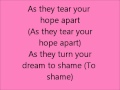 Glee I Dreamed a Dream with lyrics 