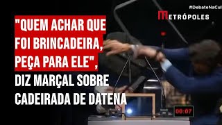 "Quem achar que foi brincadeira, peça para ele", diz Marçal sobre cadeirada de Datena