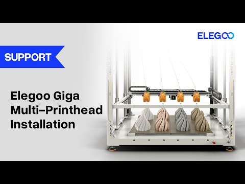 3D-принтер Elegoo OrangeStorm Giga, 820*820*1000mm, 300mm/s, H300°C, B100°C, 7" Touch Screen, USB, LAN, WiFi - фото 3 - id-p2483166960