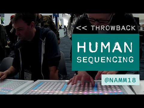 Human sequencing at NAMM18 featuring the SOUNDWELL DEK. #throwback