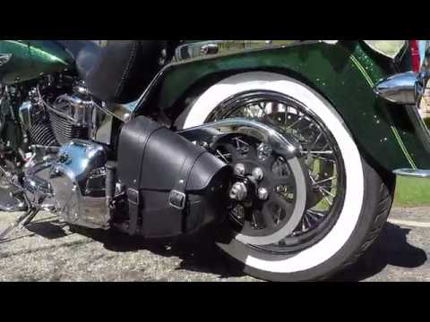 Willie & Max Swingarm bag! Neat, clean, and rigid! Softail Deluxe Hard Candy Custom S01E15