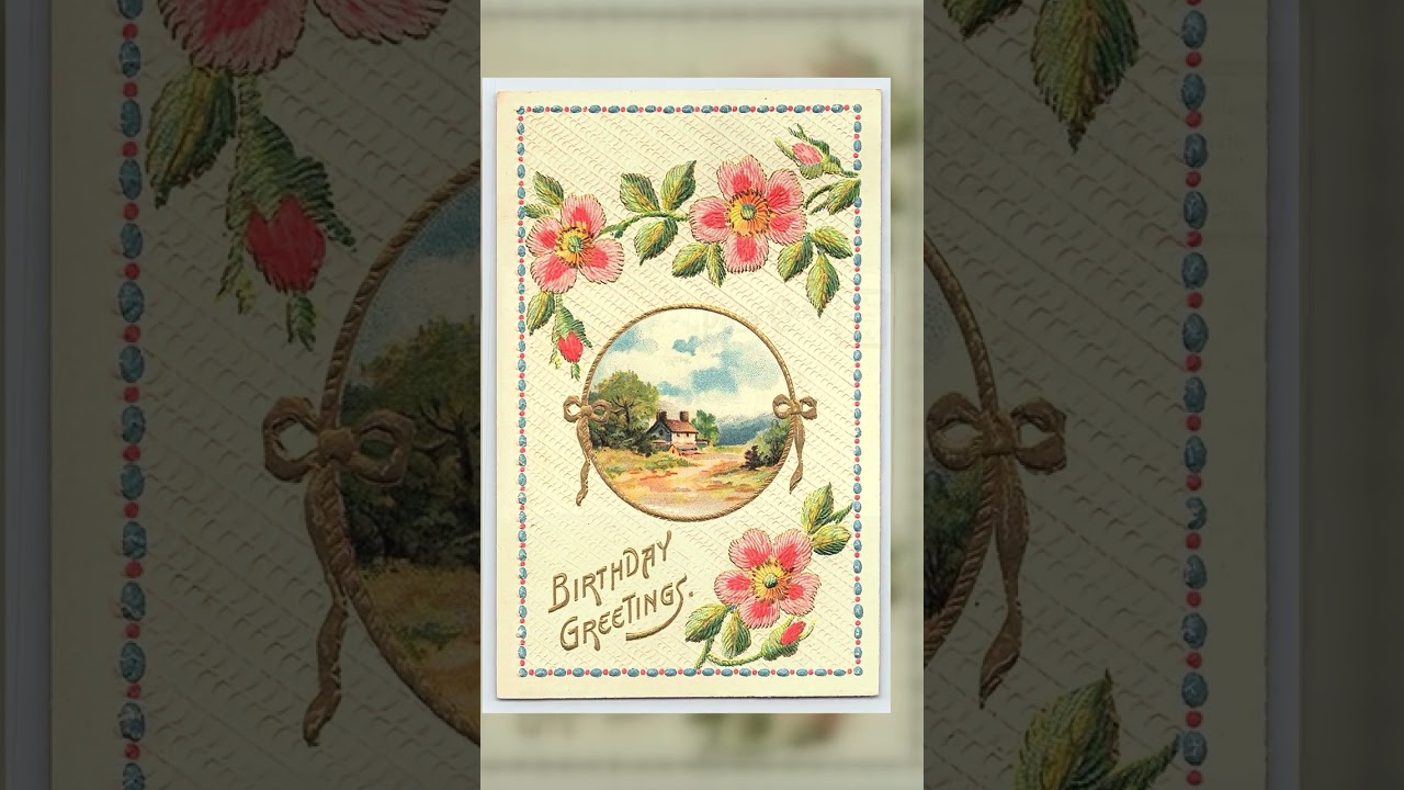 M.B. Birthday Greetings, Embossed Divided Back, Germany, c. 1907-1915 Video
