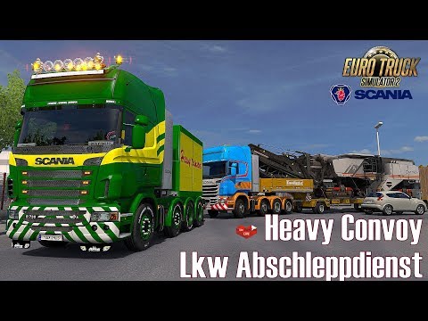 ETS2 I Scania R730 ★ Heavy Convoy I Lkw Abschleppdienst ★ #517 LIVE-Tour [Deutsch/HD]