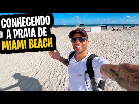 PRIMEIRA VEZ NA PRAIA DE MIAMI BEACH 🇺🇸🤩