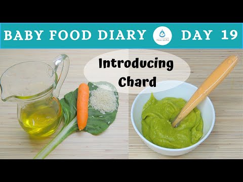 Baby Food | Baby Food Diary | Day 19 | How To Make Chard For Babies | Green Leaves For Baby