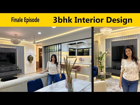 3 Bhk Modern Interior Design | 3 Bhk Luxury Flat  | 3 bhk flat interior design1200 square feet
