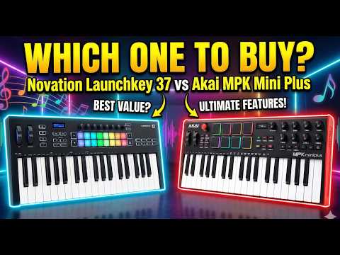 NOVATION Launchkey 37 vs AKAI MPK Mini Plus ¿Which is better? Best 37 key MIDI controller 2026