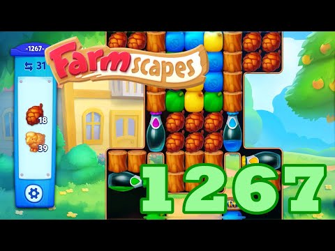 Farmscapes Level 1267 HD Gameplay Walkthrough | 3 - match game | android | ios | pc | GameGo Game