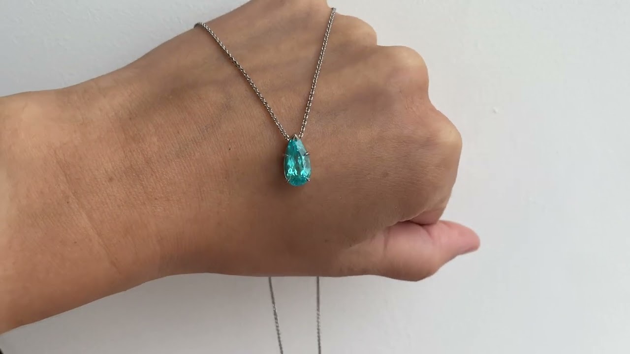 Collier tourmaline Paraiba