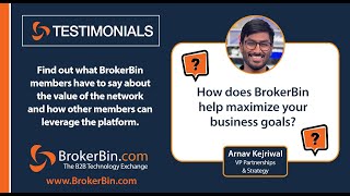 BrokerBin Testimonial - MET International - Maximize Business Goals
