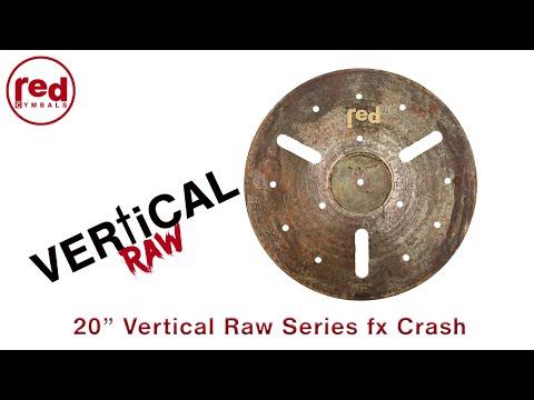 Red Cymbals Vertical Raw Series 20" fx Crash Cymbal Demo