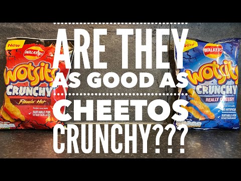 NEW Walkers Wotsits Crunchy Really Cheesy & Walkers Wotsits Crunchy Flamin' Hot Review