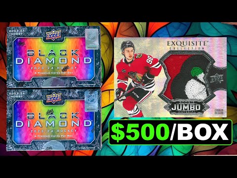 HIGH END BEDARD ABSURDITY! - Open 2 Boxes of 2023-24 Upper Deck Black Diamond Hockey Hobby