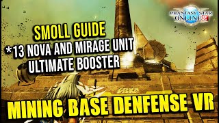 [PSO2 Global] New *13 Unit, Ultimate Booster - Mining Base Defense VR Ultra Hard Small Guide