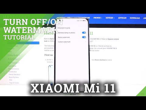 How to Turn Off Camera Watermark in XIAOMI Mi 11 – Manage Watermark Feature