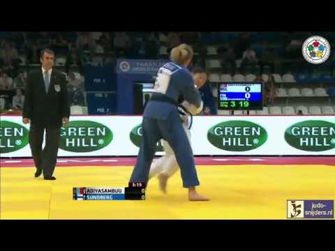 Judo 2013 World Masters Tyumen: Adiyasambuu (MGL) - Sundberg (FIN) [-52kg]