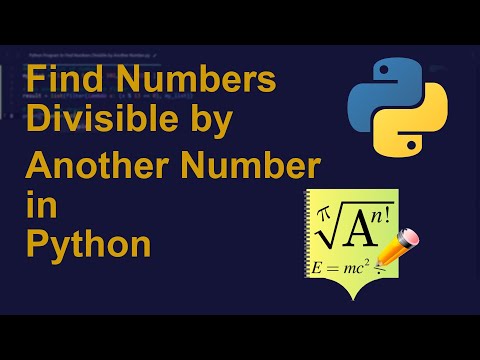 Python Program To Find Numbers Divisible By Another Number Python Examples