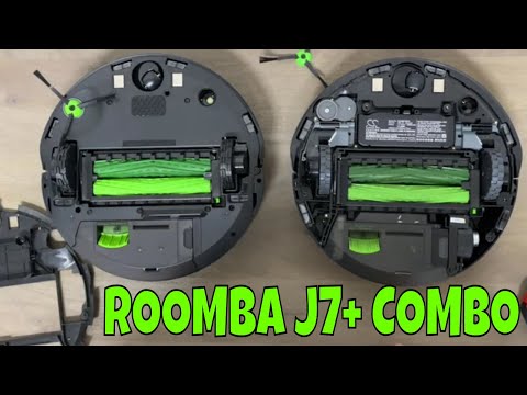 COMPARISON - iRobot J7+ Robot Vacuum -vs-  J7+ COMBO w/ Mop - Differences? Bigger Battery?