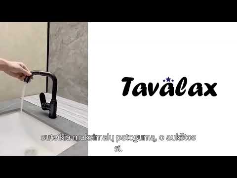Nerūdijančio Plieno besilankstantis Maišytuvas Tavalax video