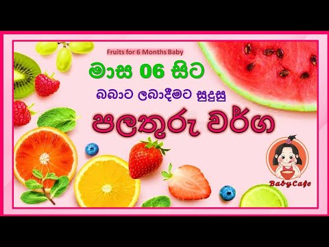 මාස 06 සිට බබාට ලබාදීමට සුදුසු පලතුරු වර්ග | Fruits for Babies | බබාට පලතුරු | 05