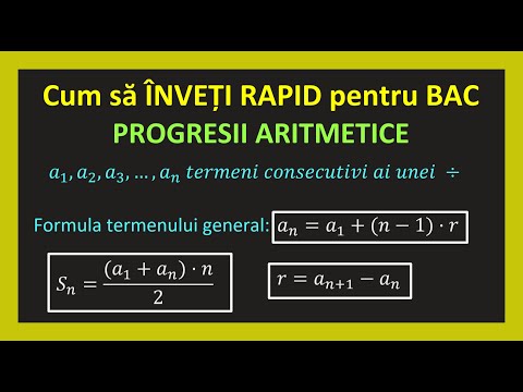 How to pass math arithmetic progressions bac sum ratio formulas grade 9 (Learn Math Easily)