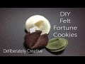 EASY DIY Felt Fortune Cookie Ornament Gift