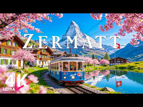 Zermatt Spring 4K 🇨🇭 Discover Hidden Switzerland – Alpine Meadows, Fairytale Chalets & Timeless Calm