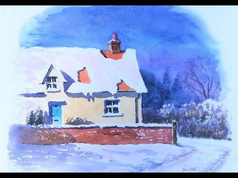 Thumbnail of 'Rose Cottage in Winter'. (watercolour demonstration) Thumbnail of 'Rose Cottage in Winter'. (watercolour demonstration)