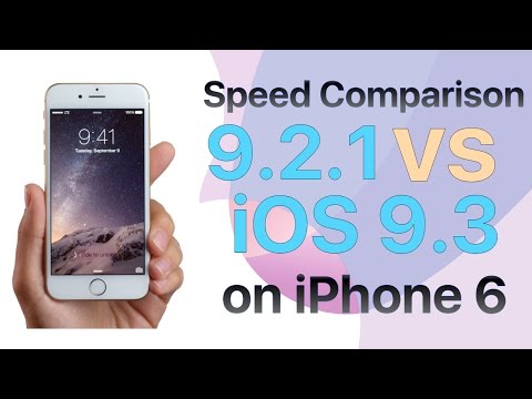 iPhone 6 iOS 9.2.1 vs iOS 9.3 Final Version Speed Comparison Build 13E233