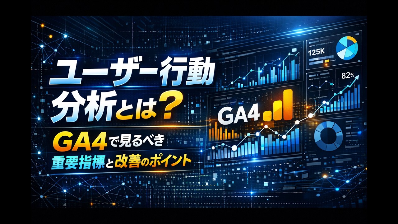 ユーザー行動分析とは？｜GA4で見るべき重要指標と改善のポイント