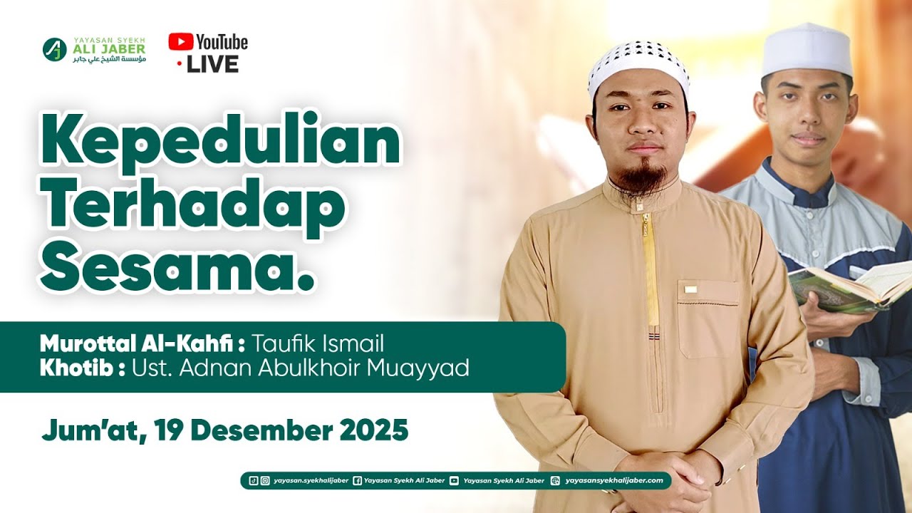 🔴 [LIVE STREAMING] Kepedulian Terhadap Sesama // Ust. Adnan Abulkhoir Muayyad // Pengajar