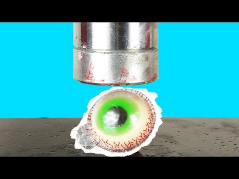 HYDRAULISCHE PRESSE vs. essbares GLIBBER-AUGE | Die ExEx-SHow