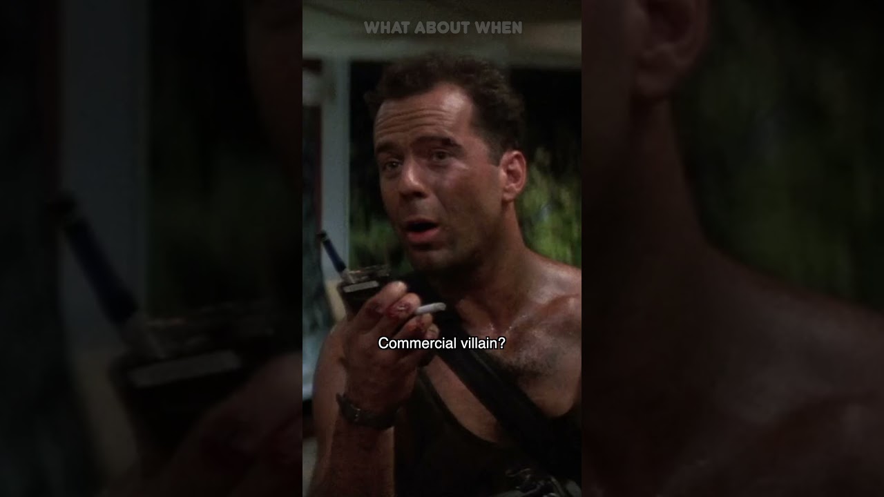 Yippee Ki Yay MF!! John McClane (Bruce Willis) & Hans Gruber (Alan Rickman).  DIE HARD