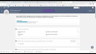 mHUB Atualización del Talent Profile