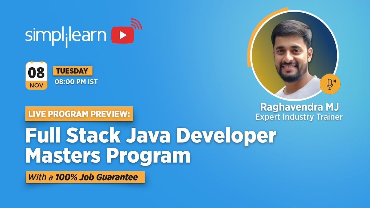 🔥Program Preview: Full Stack Java Developer Masters Program | Simplilearn