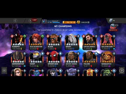 Maxing a 5* unawakened Elsa Bloodstone! mcoc