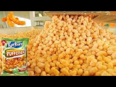 How Puffcorn Are Made In Factory Food Factory Amazing Food Manufacturing Process