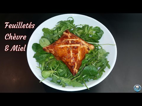 Recette facile FEUILLETÉS CHÈVRE & MIEL 🐐🍯🥗