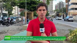 Jacuipense precisa vencer o CSA para se aproximar da classificação na Série D - 30/05/2026
